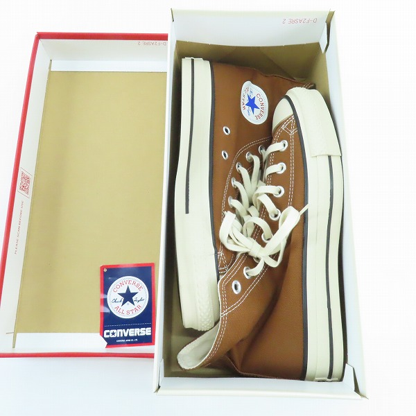 実際に弊社で買取させて頂いたCONVERSE/コンバース 日本製 CANVAS AS J HI キャンバス スニーカー サドル/8の画像 6枚目