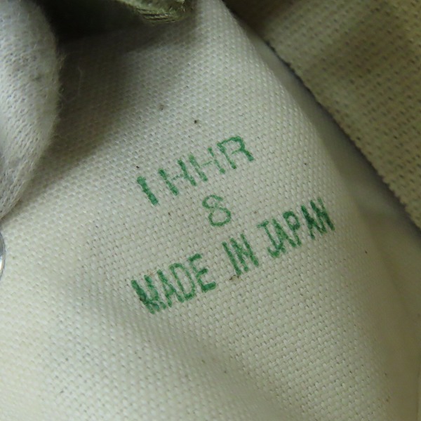 実際に弊社で買取させて頂いたCONVERSE/コンバース 日本製 CANVAS AS J HI キャンバス スニーカー カーキ/8の画像 5枚目