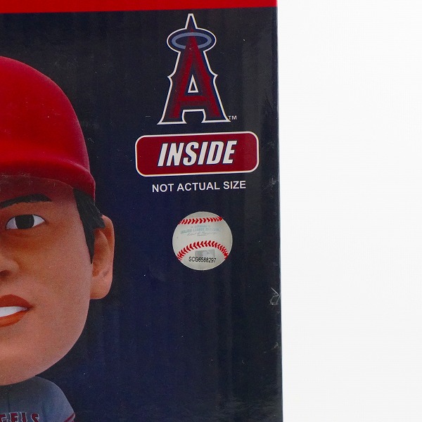実際に弊社で買取させて頂いたFOCO/フォコ BIG HEADS ロサンゼルス・エンゼルス ＃17 大谷翔平 打者 ボブルヘッド フィギュア 首振り 回転の画像 8枚目