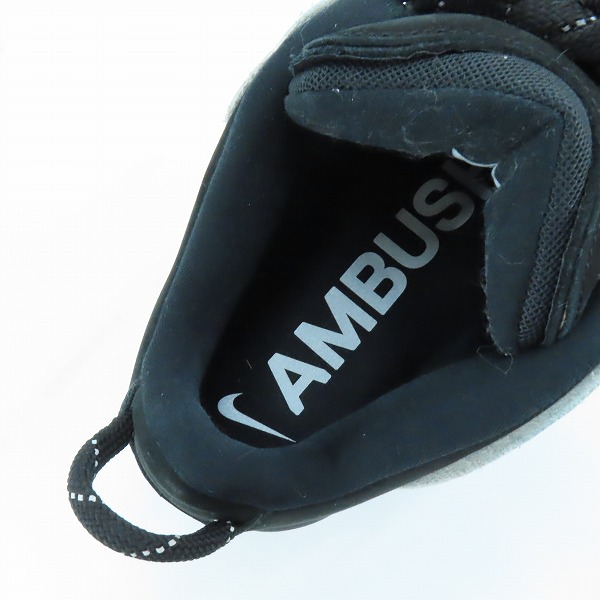 実際に弊社で買取させて頂いたNIKE×AMBUSH/ナイキ×アンブッシュ AIR MORE UP TEMPO LOW SP/エアモアアップテンポ ロー ブラック FB1299-001/28.5の画像 4枚目
