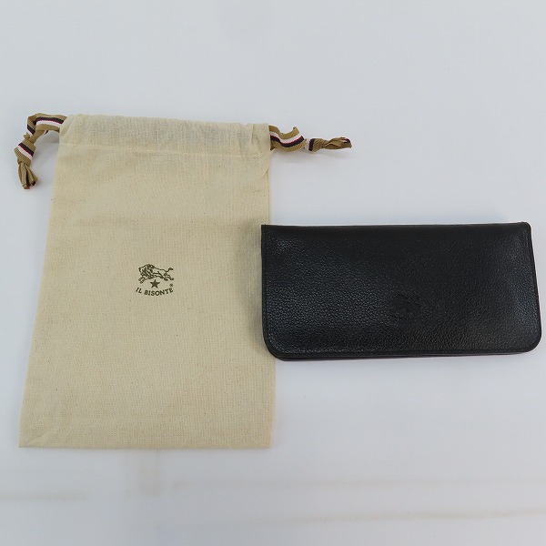 実際に弊社で買取させて頂いたIL BISONTE/イルビゾンテ STANDARD COLLECTION/スタンダードコレクション 二つ折り ロングウォレット/長財布 の画像 9枚目