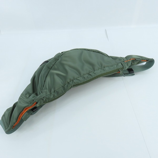 実際に弊社で買取させて頂いた【未使用】PORTER/ポーター TANKER WAIST BAG (L) タンカー ウエストバッグ L セージグリーン/622-76628の画像 2枚目