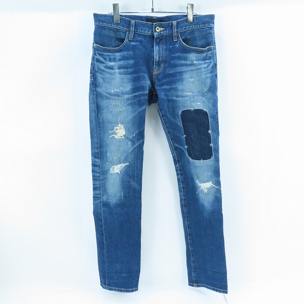 実際に弊社で買取させて頂いたjunhashimoto/ジュンハシモト 17SS スリムストレート クラッシュ デニムパンツ 1071710033/3