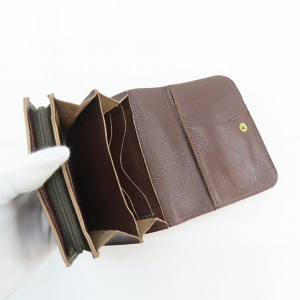 実際に弊社で買取させて頂いたIL BISONTE/イルビゾンテ STANDARD COLLECTION/スタンダードコレクション 二つ折り ウォレット/財布 5462305140の画像 4枚目