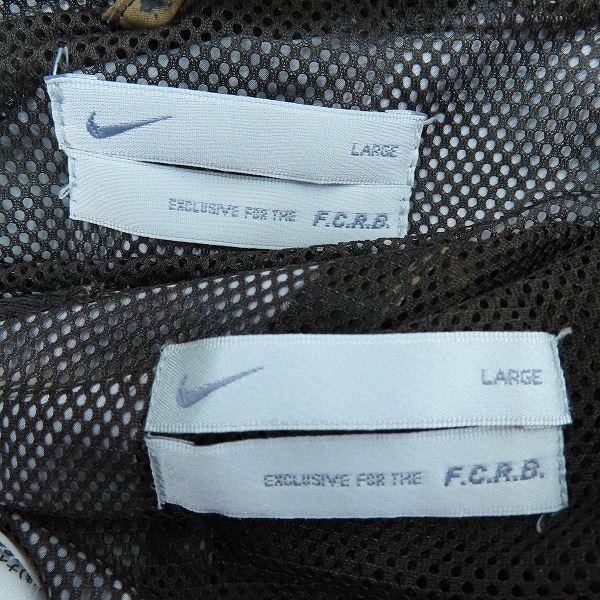 実際に弊社で買取させて頂いたNIKE × FCRB./ナイキ × エフシーレアルブリストル WARM UP JACKET/レオパード パーカー ハーフパンツ セットアップ/Lの画像 4枚目