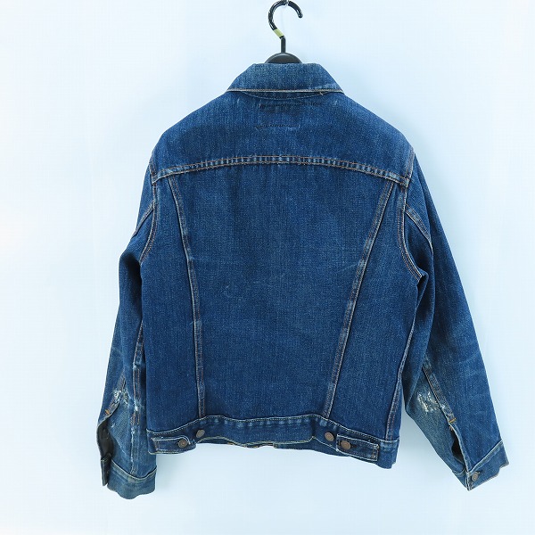 実際に弊社で買取させて頂いたLEVIS/リーバイス ビンテージ デニムジャケット ボタン裏刻印525 ビッグEの画像 1枚目