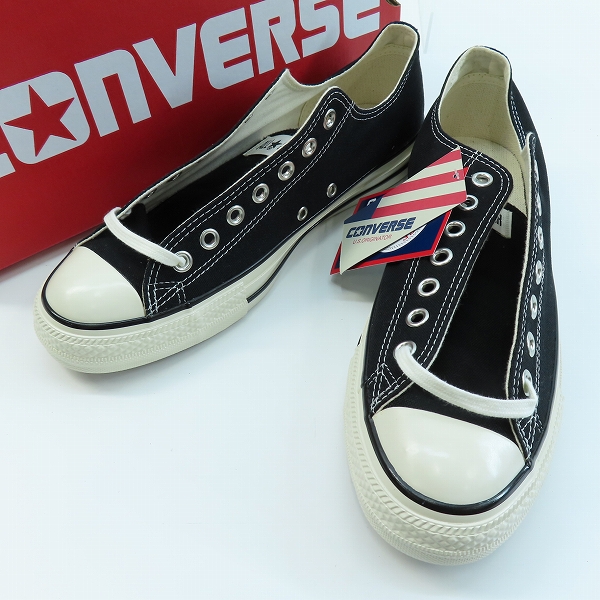 実際に弊社で買取させて頂いた【未使用】CONVERSE/コンバース ALL STAR US OX BLACK スニーカー 1SD286 /28