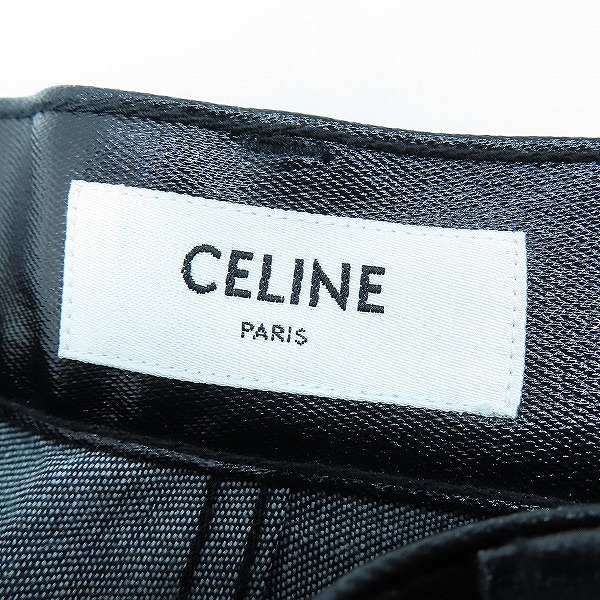 実際に弊社で買取させて頂いた【未使用】CELINE/セリーヌ ミッドウエストストレッチデニムパンツ PVCコーティングデニムパンツ 2N012361E/26の画像 2枚目