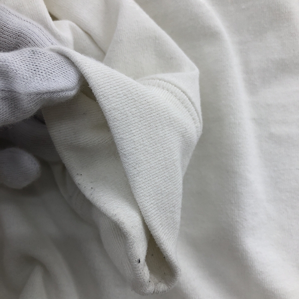 実際に弊社で買取させて頂いたCOOTIE PRODUCTIONS/クーティープロダクションズ ワンポイントロゴ オーバーサイズ 長袖Tシャツ ホワイト/Lの画像 7枚目