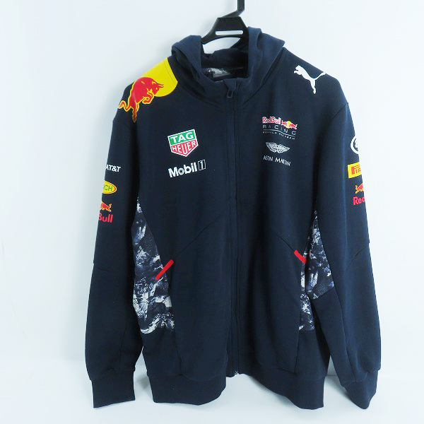 実際に弊社で買取させて頂いたPUMA/プーマ Red Bull Racing/レッドブル フルジップパーカー F1/ダークネイビー/762165-01/XL