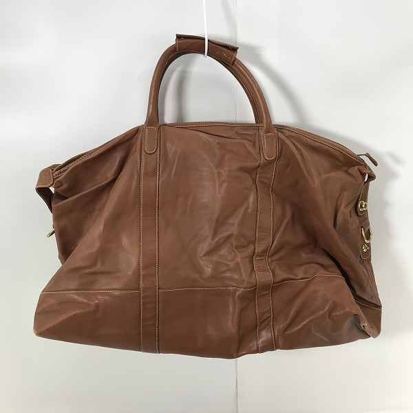 実際に弊社で買取させて頂いたCOACH/コーチ  オールド レザーラージボストンバック/0503の画像 1枚目