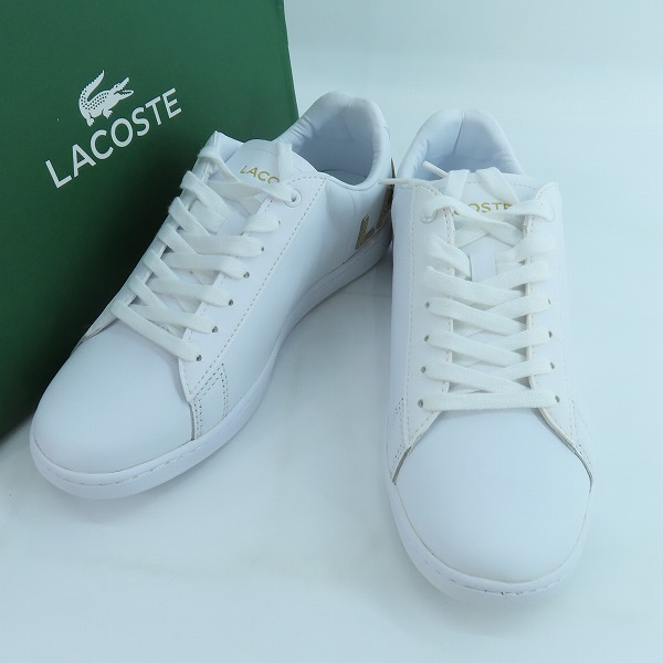 実際に弊社で買取させて頂いたLACOSTE/ラコステ CARNABY EVO ローカットスニーカー ホワイト SM00860/25.5