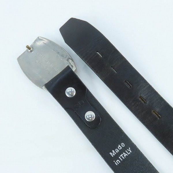 実際に弊社で買取させて頂いたLucien pellat-finet/ルシアンペラフィネ ガンジャ/マリファナバックル レザー ベルト 30/75cmの画像 6枚目