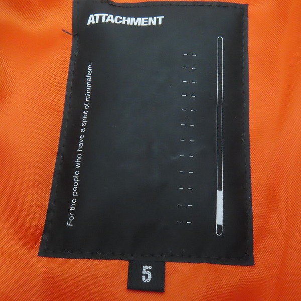 実際に弊社で買取させて頂いたATTACHMENT×AVIREX/アタッチメント×アビレックス バッグ付きMA-1 AB03-204/6102207/5の画像 2枚目