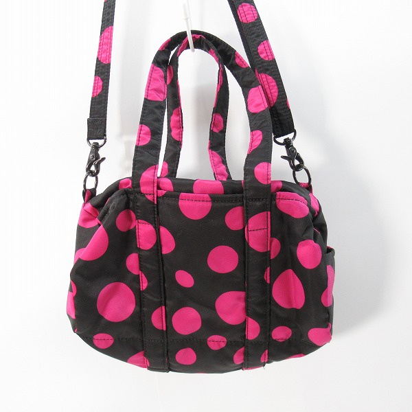 実際に弊社で買取させて頂いたPORTER/ポーター×草間彌生×XLARGE/エックスラージ×x-girl コラボ ドット柄 ショルダーバッグ/ハンドバッグの画像 1枚目