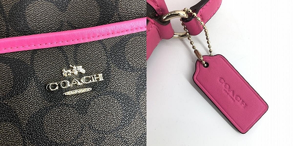 実際に弊社で買取させて頂いたCOACH/コーチ シグネチャー ショルダーバッグ F23866の画像 6枚目