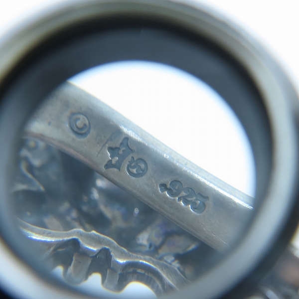 実際に弊社で買取させて頂いたGabor/ガボール スカルオンクロスオーバルw/クラウンキーパー スカルブルドッグ ウォレットチェーンの画像 5枚目