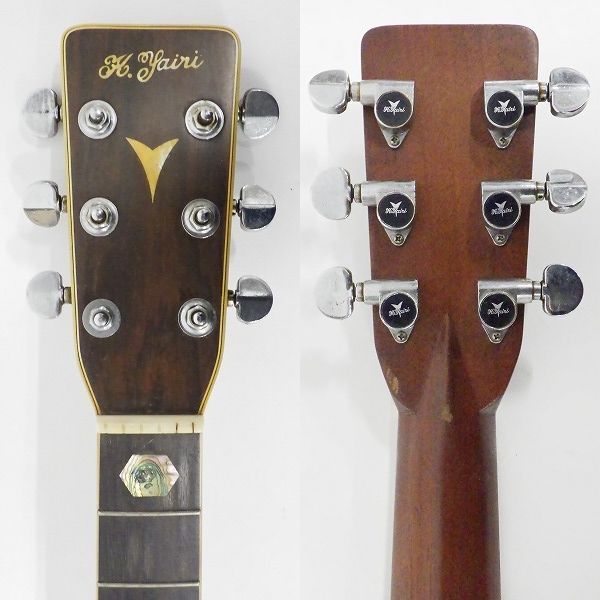 実際に弊社で買取させて頂いた★【弦無し】K.Yairi/ヤイリ YW600/YW-600 アコースティックギター/アコギ 1975年製 ハードケース付の画像 2枚目