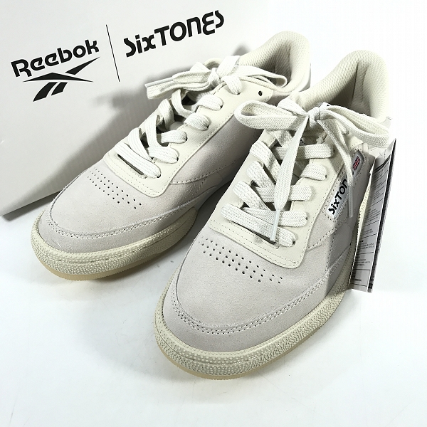 実際に弊社で買取させて頂いた【未使用】SixTONES×Reebok/ストーンズ×リーボック Club C 85 Vintage "Cream" スニーカー RB00018 BG /25