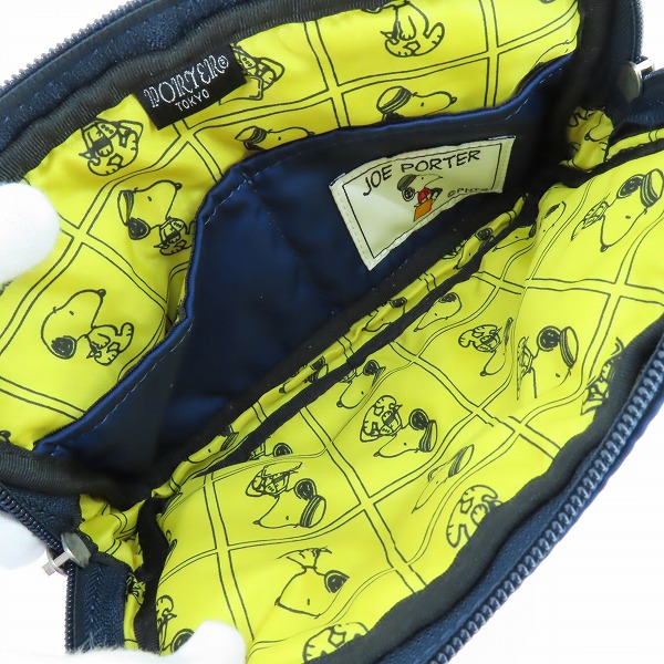 実際に弊社で買取させて頂いたPORTER×PEANUTS/ポーター×ピーナッツ JOE PORTER スヌーピー ポーチの画像 3枚目