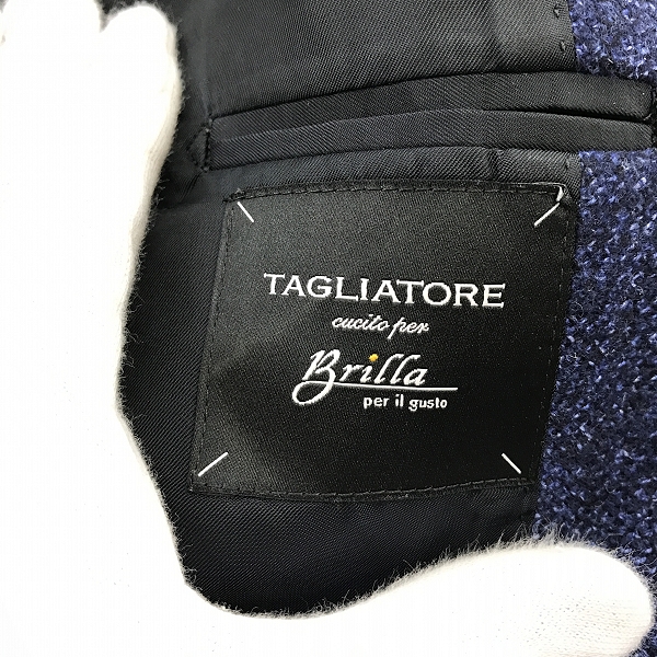 実際に弊社で買取させて頂いたTAGLIATORE×Brilla per il gusto/タリアトーレ×ブリッラ ペル イル グスト テーラードジャケット 1SVF22K/48の画像 2枚目