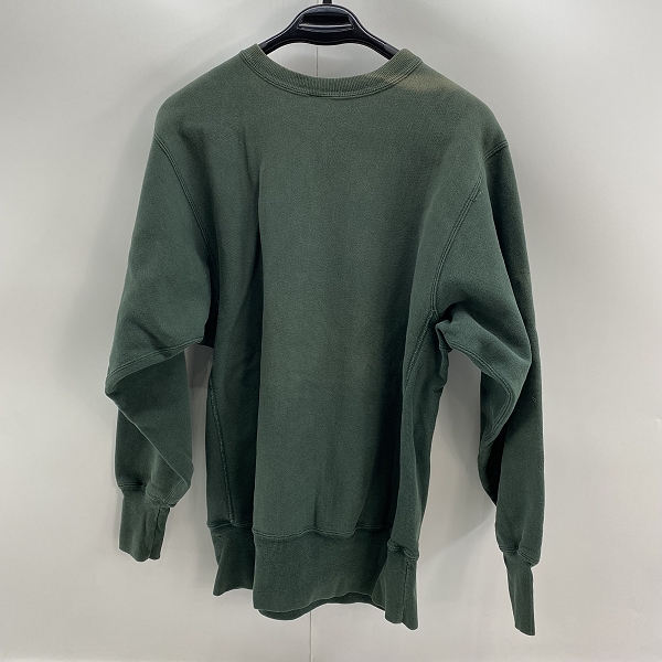 実際に弊社で買取させて頂いたChampion/チャンピオン  90s USA製 REVERSE WEAVE/リバースウィーブ　スウェット/トレーナー/グリーン系の画像 1枚目