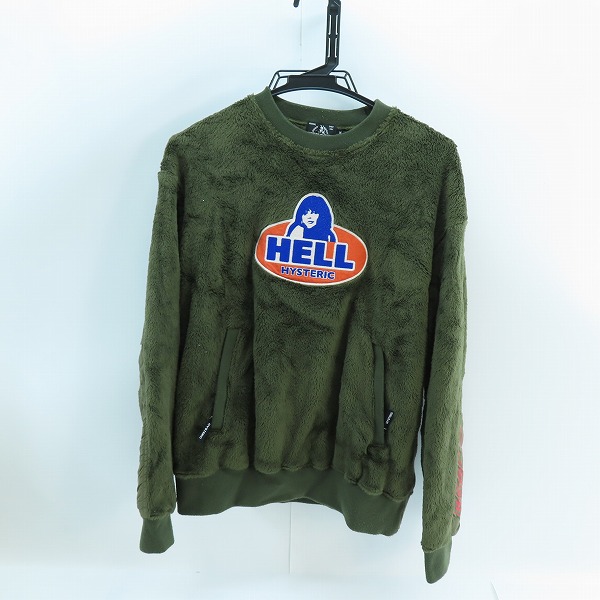 実際に弊社で買取させて頂いたHYSTERIC GLAMOUR/ヒステリックグラマー HELL OVAL アップリケスウェット 02203CS08/M