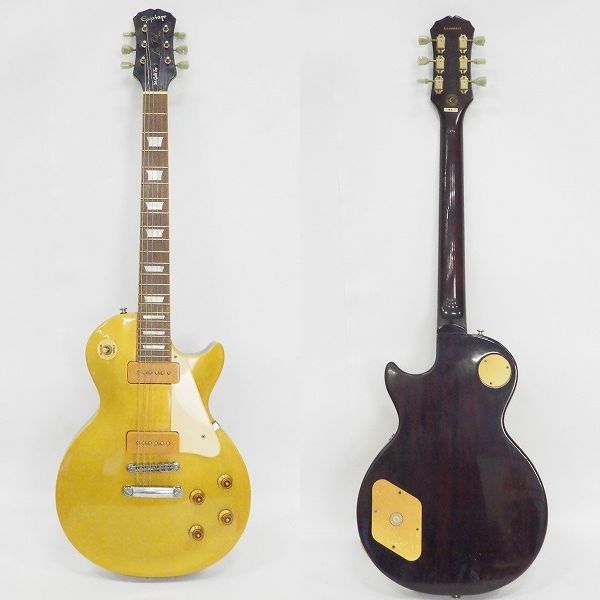 実際に弊社で買取させて頂いた★Epiphone/エピフォン Les Paul '56 Gold Top レスポール ゴールドトップ P-90搭載 エレキギターの画像 1枚目