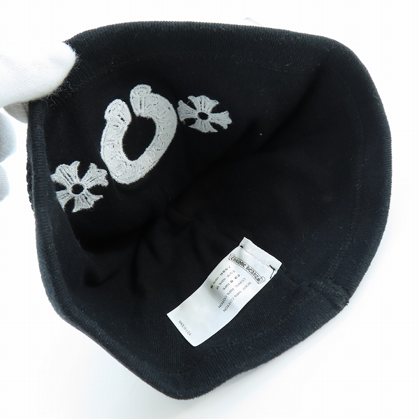 実際に弊社で買取させて頂いた【JPタグ】CHROME HEARTS/クロムハーツ サーマルビーニーキャップ CHプラス/ホースシューの画像 2枚目