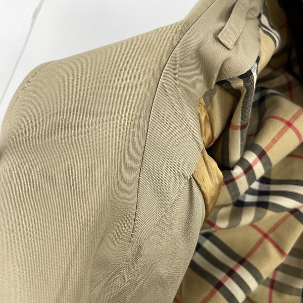 実際に弊社で買取させて頂いたBURBERRYS/バーバリーズ 裏地チェック柄 ステンカラーコートの画像 6枚目