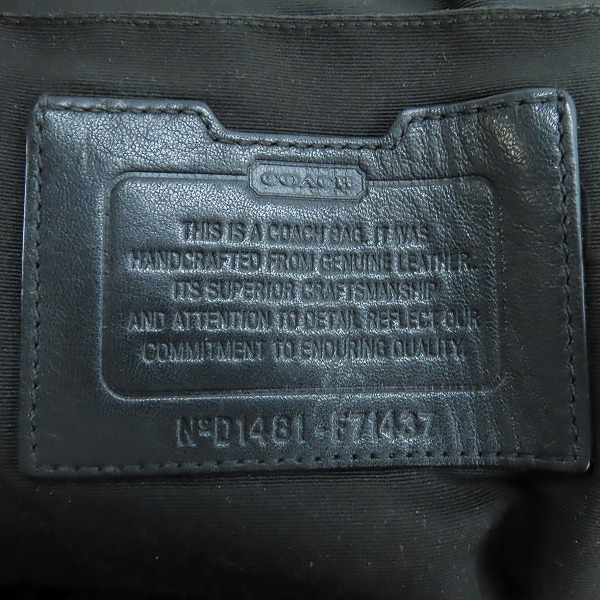 実際に弊社で買取させて頂いたCOACH/コーチ レザーワンショルダーバッグ F71437の画像 4枚目