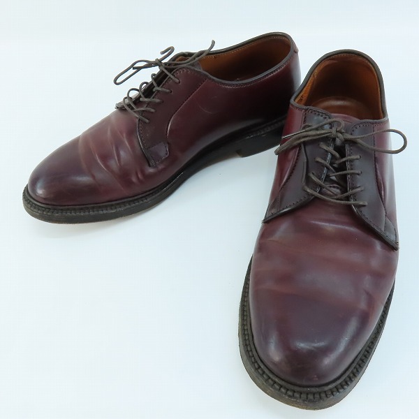 実際に弊社で買取させて頂いたALDEN/オールデン SHELL CORDOVAN LEATHER/シェルコードバンレザー プレーントゥ シューズ 990/7D