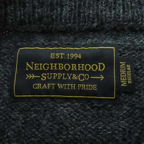 実際に弊社で買取させて頂いたNEIGHBORHOOD/ネイバーフッド 14AW SHETLAND/W-CREW.LS シェトランドクルーネックニット セーター 142STNH-KNM01/Mの画像 2枚目
