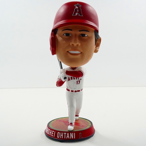 実際に弊社で買取させて頂いたFOCO/フォコ BIG HEADS ロサンゼルス・エンゼルス ＃17 大谷翔平 打者 ボブルヘッド フィギュア 首振り人形の画像 1枚目