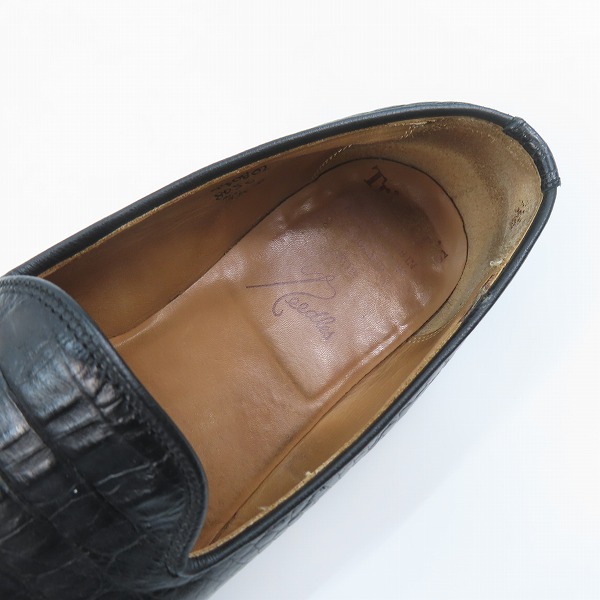 実際に弊社で買取させて頂いたTricker’s/トリッカーズ Needles/ニードルズ別注 8050 クロコ型押 ローファ/7.5の画像 4枚目