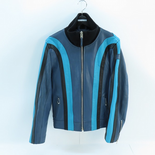 実際に弊社で買取させて頂いたNEIGHBORHOOD/ネイバーフッド ジップアップ カウレザー/牛革 ジャケット NWNH-JK-06/M