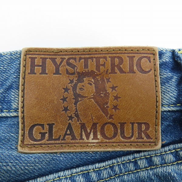 実際に弊社で買取させて頂いたHYSTERIC GLAMOUR/ヒステリックグラマー リペア加工 スタッズ付デニムパンツ 0211AP08/34の画像 3枚目
