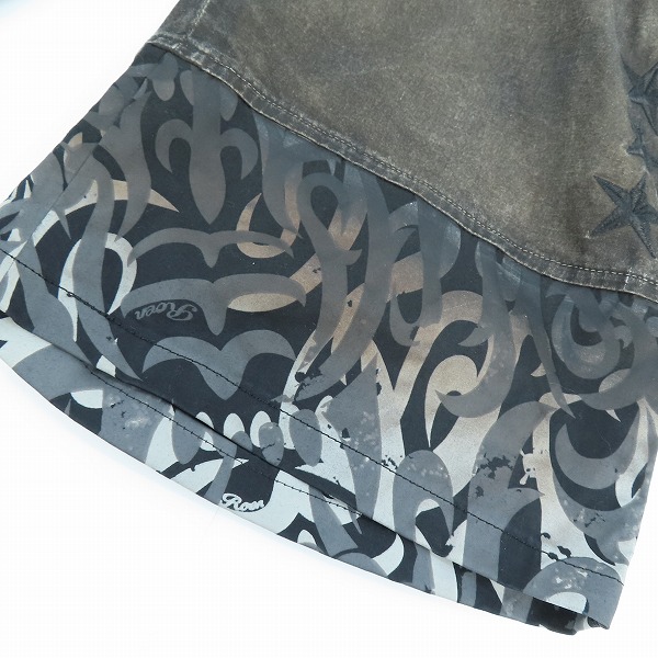 実際に弊社で買取させて頂いたRoen/ロエン 切替 ワッペン付/グラデ ハーフパンツ 32の画像 9枚目