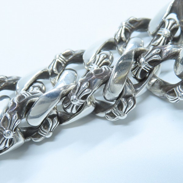 実際に弊社で買取させて頂いたCHROME HEARTS/クロムハーツ ファンシーチェーン クリップ ブレスレット 13リンクの画像 6枚目