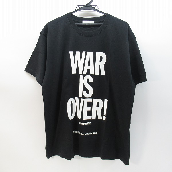 実際に弊社で買取させて頂いた【未使用】DOUBLE FANTASY×ADAM ET ROPE'/ダブルファンタジー× アダムエロペ WAR IS OVER T-shirt/Tシャツ GMM-70340-C/XL