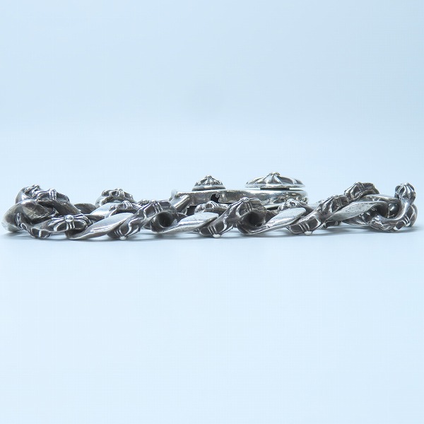 実際に弊社で買取させて頂いた【オールド刻印】CHROME HEARTS/クロムハーツ ファンシーチェーンクリップ ブレスレット 15リンクの画像 2枚目