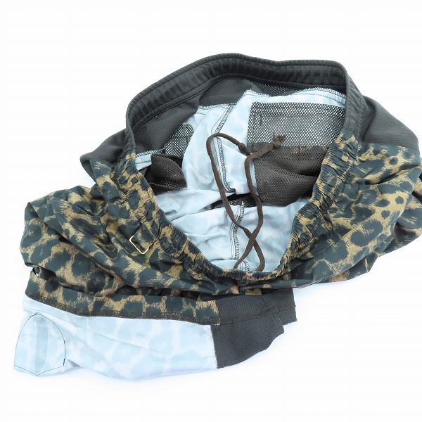 実際に弊社で買取させて頂いたNIKE × FCRB./ナイキ × エフシーレアルブリストル WARM UP JACKET/レオパード パーカー ハーフパンツ セットアップ/Lの画像 7枚目