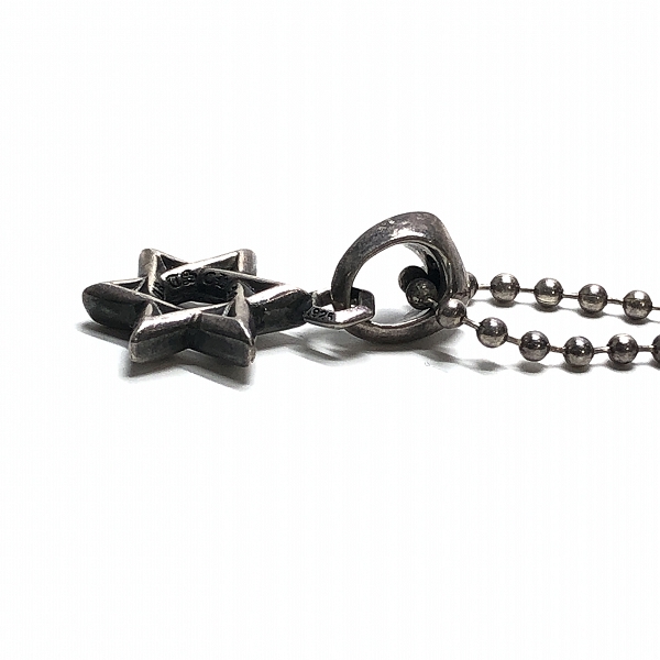 実際に弊社で買取させて頂いたCHROME HEARTS/クロムハーツ STAR OF DAVID スターオブダビデチャーム ネックレストップの画像 3枚目