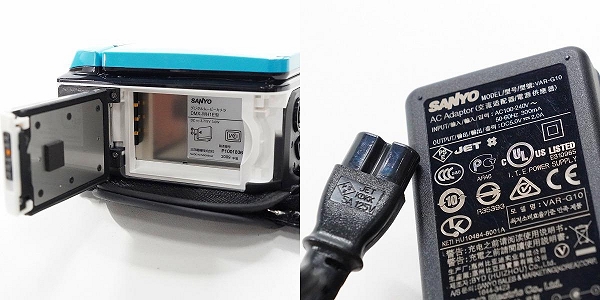 実際に弊社で買取させて頂いたSANYO/サンヨー Xacti DMX-WH1E デジタル ビデオカメラ 動作未確認の画像 8枚目