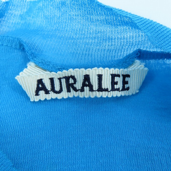 実際に弊社で買取させて頂いたAURALEE/オーラリー SUPER HIGH GAUGE SHEER RIB TEE/半袖シャツ カットソー A24ST03HF/1の画像 2枚目