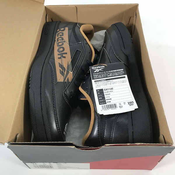 実際に弊社で買取させて頂いた【未使用】THE BLACK EYE PATCH×Reebok/ブラックアイパッチ×リーボック Club C 85/クラブシー GX1140/29.0の画像 7枚目