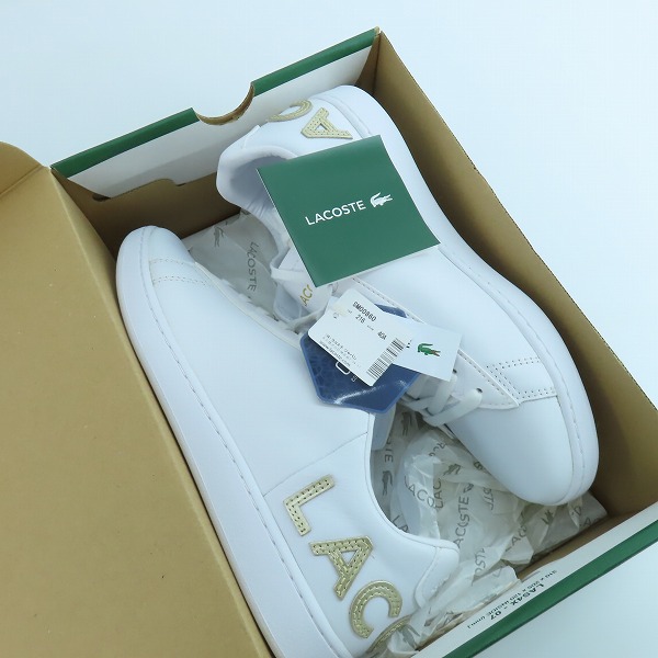 実際に弊社で買取させて頂いたLACOSTE/ラコステ CARNABY EVO ローカットスニーカー ホワイト SM00860/25.5の画像 8枚目