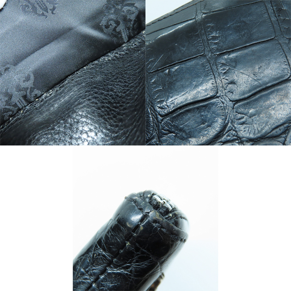 実際に弊社で買取させて頂いたCHROME HEARTS/クロムハーツ REC F ZIP アリゲーター フィリグリープラス 長財布/ウォレットの画像 9枚目