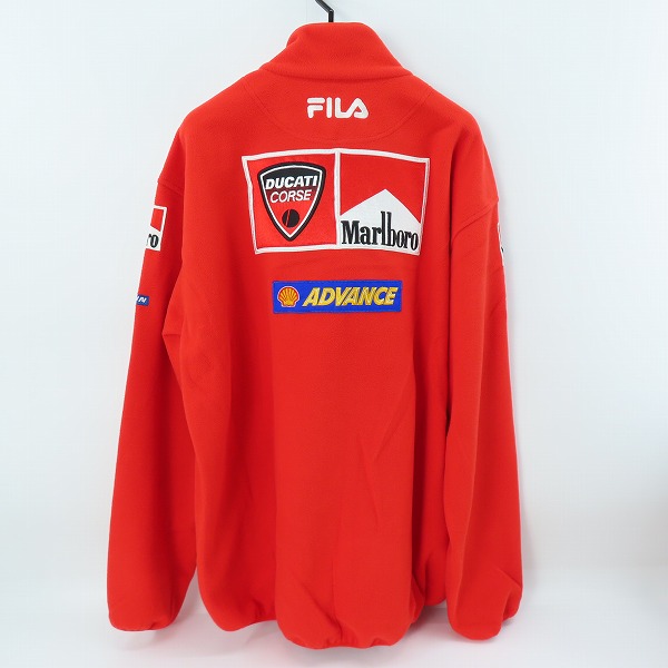 実際に弊社で買取させて頂いたFILA/フィラ Marlboro/Shell フリース プルオーバージャケット /XLの画像 1枚目