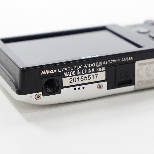 実際に弊社で買取させて頂いたNikon/ニコン COOLPIX A100 コンパクトデジタルカメラ シルバー 動作確認済みの画像 6枚目